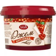 Джем Сава Брусника 870гр 1*4 ведро