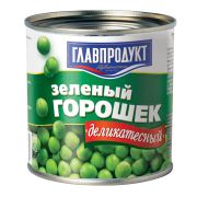 Зеленый горошек деликатесный в/с ГОСТ 425мл 1*12 Главпродукт 5652