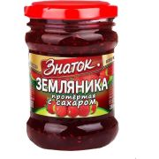Земляника протертая с сахаром 280г 1*12 (ст/б) Знаток ЗН209