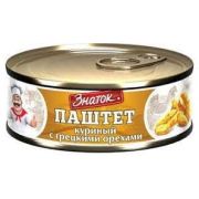 Паштет Куриный с грецкими орехами 100 гр (ключ) 1*24 Знаток ЗН281 (бонус)