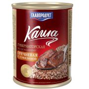 Каша «Губернаторская гречневая с говядиной» 340гр 1*20 Главпродукт 1343