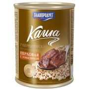 Каша «Губернаторская перловая с говядиной» 340гр 1*20 Главпродукт 1345