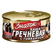Каша гречневая с говядиной ГОСТ 325г 1*24 Знаток ЗН33
