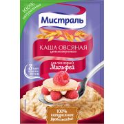 Каша овсяная Малиновый Мильфей 40г 1*25 МИСТРАЛЬ/15313