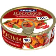 Килька балтийская неразд в остром том.соусе 230гр 1*24 Easy open Главпродукт 7158