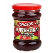 Клубника протертая с сахаром 280г 1*12 (ст/б) Знаток ЗН96