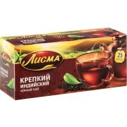 Чай 'ЛИСМА' (пакет) Крепкий Лимон 1*18*25*1,5г 102195