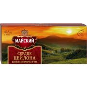 Чай Майский 'Сердце Цейлона' черн. 25пак 1*18  102344