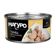 Тунец Магуро полосатый филе-кусочки в масле 170г 1*24/611