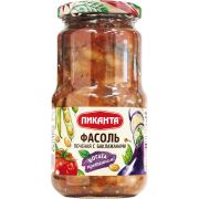 Фасоль печеная с баклажанами 470гр. 1*6 Пиканта