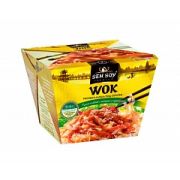 Лапша WOK рисовая под китайским соусом коробка 125гр 1*12