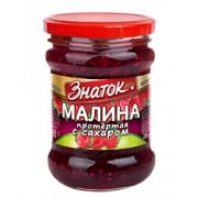 Малина протертая с сахаром 280г 1*12 (ст/б) Знаток ЗН97