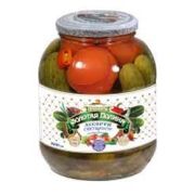 Ассорти овощное (огурцы помид) 1500мл  ст/б 1*6 Золотая Долина
