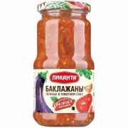Баклажаны печеные в томат. соусе 450гр. 1*6 Пиканта