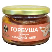Горбуша Капитан Вкусов тихоокеанская куски в соусе Сладкий чили стекло 200г 1*6/24018