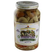 Грибное ассорти маринованые 450мл ст/б 1*12 Золотая Долина