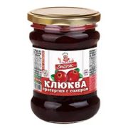 Клюква протертая с сахаром 280г 1*12 (ст/б) Знаток ЗН98