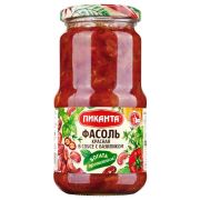 Фасоль красная  в соусе с базиликом 480гр. ст/б 1*6 Пиканта