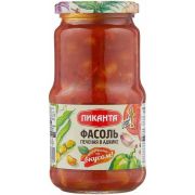 Фасоль печеная в аджике 470гр. 1*6 Пиканта