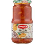 Фасоль по-домашнему с грибами 470гр. 1*6 Пиканта