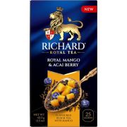 Чай Ричард Royal Mango & Acai berry черн.аром.25саш 1*12 102658