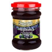 Черника протертая с сахаром 280г 1*12 (ст/б) Знаток ЗН100