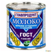 Молоко цельное сгущеное с сах. ГОСТ 380гр 1*20 Главпродукт 3358