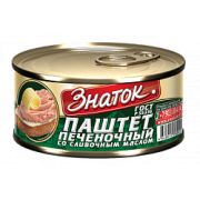 Паштет Со сливочным маслом ГОСТ 230 гр (ключ) 1*24 Знаток ЗН26