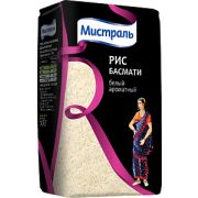 Рис Басмати 500 г 1*12 МИСТРАЛЬ/15001