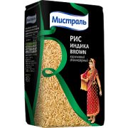 Рис Индика Brown 1кг 1*12 МИСТРАЛЬ/14003