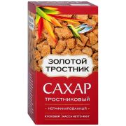 Сахар ЗОЛОТОЙ ТРОСТНИК тростн.нераф. кусковой 450г 1*12 МИСТРАЛЬ/73104