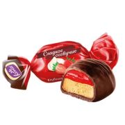 Сладкое созвучие Клубника со сливками 1 кг. 1*4 Конфеты Конти