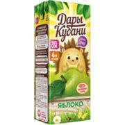 Сок Дары Кубани для детей яблоко осветленное 0,2л 1*15