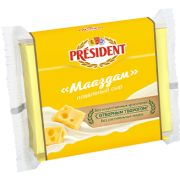 Сыр плавленый ломтевой «МААЗДАМ» Президент 150г 40% 1*15