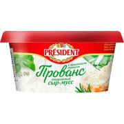 Сыр-мусс творожный с прованскими травами «Прованс» 120г 60% 1*8 Президент