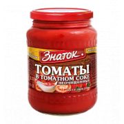 Томаты неочищенные в томатной заливке 680г 1*8 Знаток ЗН86
