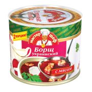 Борщ украинский с мясом 525гр 1*12 Главпродукт 2954