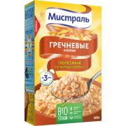 Хлопья Гречневые 400г 1*12 МИСТРАЛЬ/66114