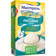Хлопья Рисовые Нежные 400г 1*12 МИСТРАЛЬ/66128