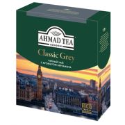 Чай «Ahmad Tea» Классик Грей вк. бергамота черн. с ярл. 100пак 1*8 2425