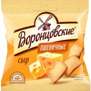 Воронцовские сухарики пшеничные со вкусом сыра (слайсы) 80 гр. 1*22/592105