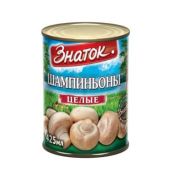 Шампиньоны целые 400г 1*24 (ж/б) Знаток ЗН224