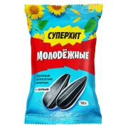 Семечки Молодёжные полосатые соленые СУПЕРХИТ 100г 1*30шт Семечки от Мартина
