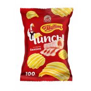 Чипсы рифленные от Мартина со вк. бекона 100гр 1*24шт