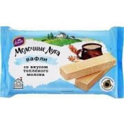 Вафли Молочные луга со вкусом топл.молока 200гр 1*24 Конти