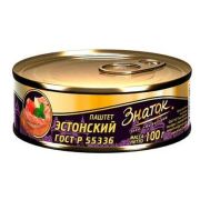 Паштет Эстонский ГОСТключ 100 гр 1*24 Знаток ЗН28