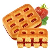 Печенье сдобн.Вафелька с клубн.нач 190гр. 1*24 Киров С 68