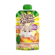 Пюре фруктовое из груш 90мл 1*12 Дары Кубани для детей