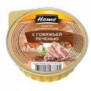 Хаме Паштет 75гр с говяжей печенью 1*22 АЛ