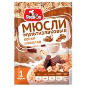 Мюсли с шоколадом и орехами мультизлаковые PRESTON 40гр 1*15 М58074